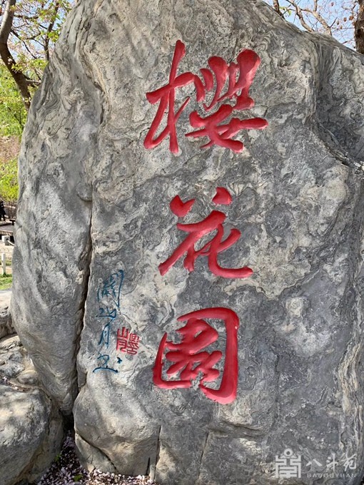 书画大师关山月为玉渊潭公园题字《樱花园》