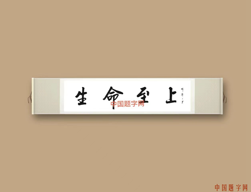 书法名家韩宁宁为健康学术活动题字《生命至上》插图1