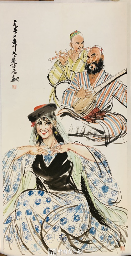 重磅收藏-现代著名画家黄胄先生【新疆维族舞】插图