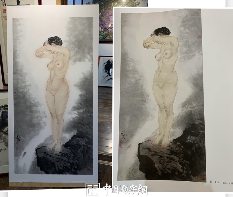 重磅收藏-著名书画家何家英国画精品《飞瀑美人》插图2 重磅收藏-著名书画家何家英国画精品《飞瀑美人》插图2