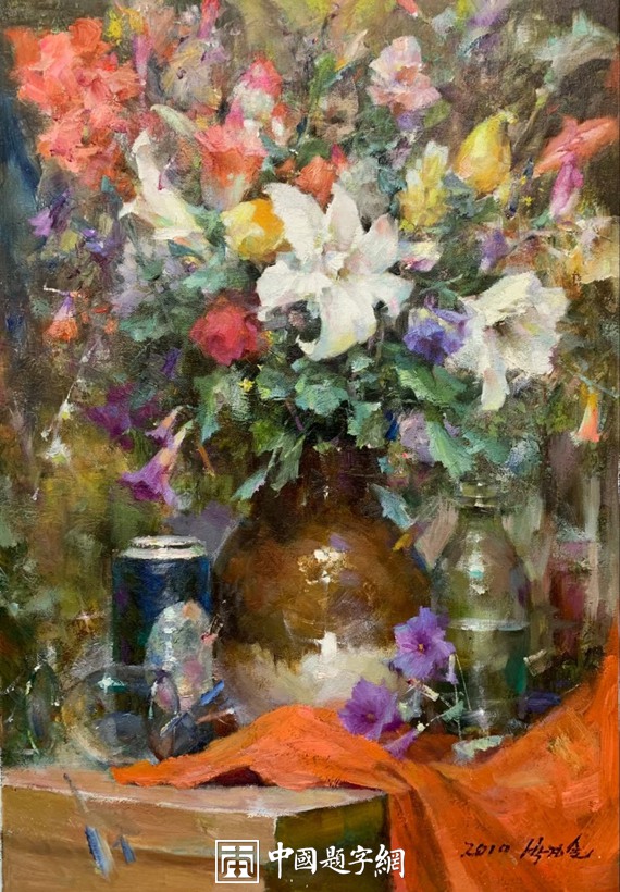 朝鲜油画收藏 朝鲜大使馆藏品功勋艺术家【静物与花鸟】插图1