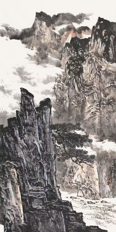 书画名家郭红星精品山水画定制收藏【云壑松风】插图1