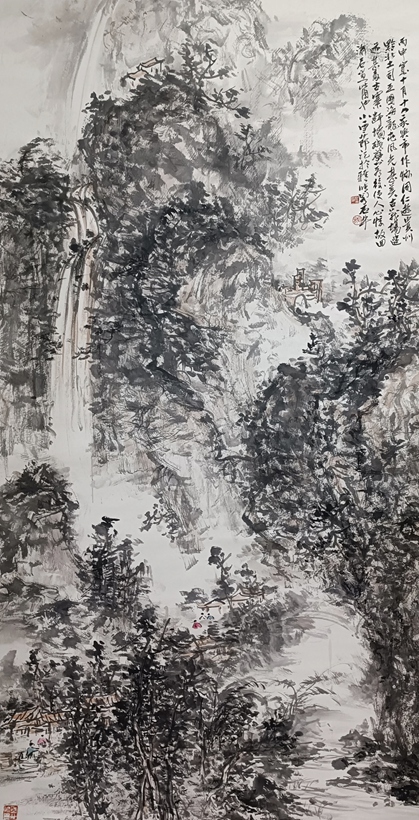 书画名家杨哲三精品山水画定制收藏【海龙屯城堡风光】插图1