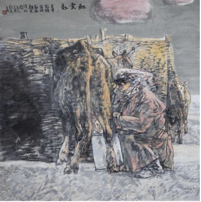 刘昆写意人物画的笔墨叙事.西部图景-作品鉴赏定制插图3