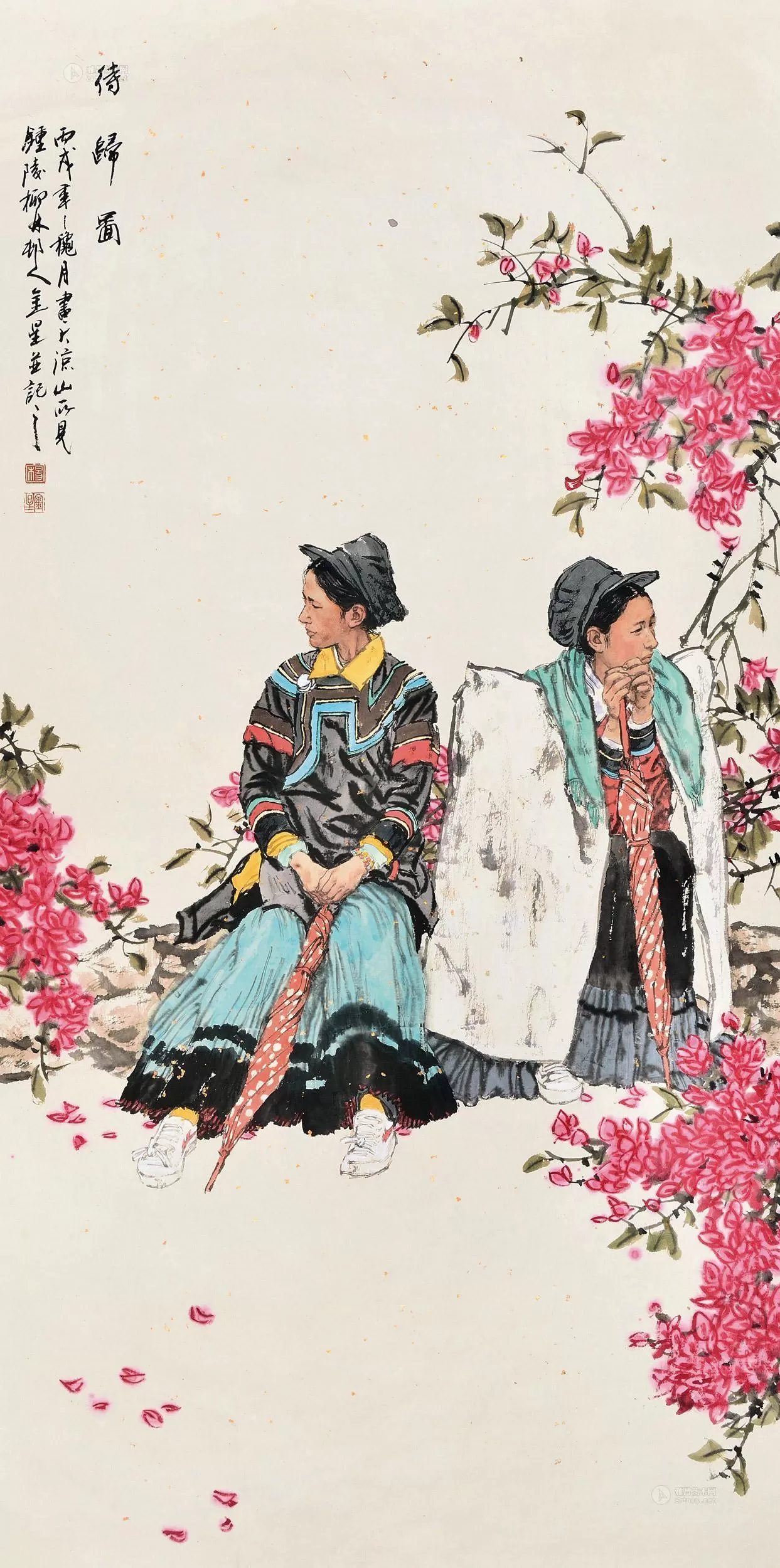 杨金星国画人物画作品鉴赏定制插图2