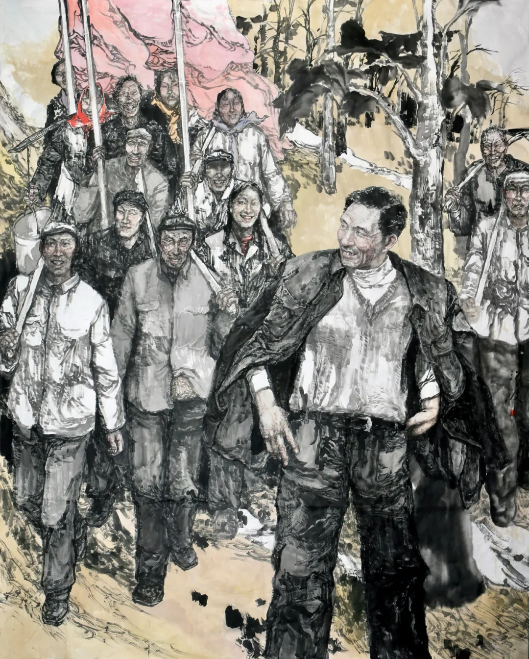 袁汝波水墨人物画-做时代精神的记录者插图1