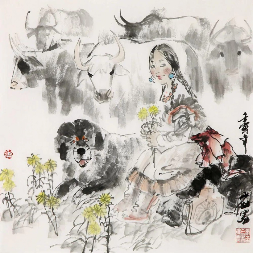 张少山先生国画作品赏读-当与山水共知音插图4