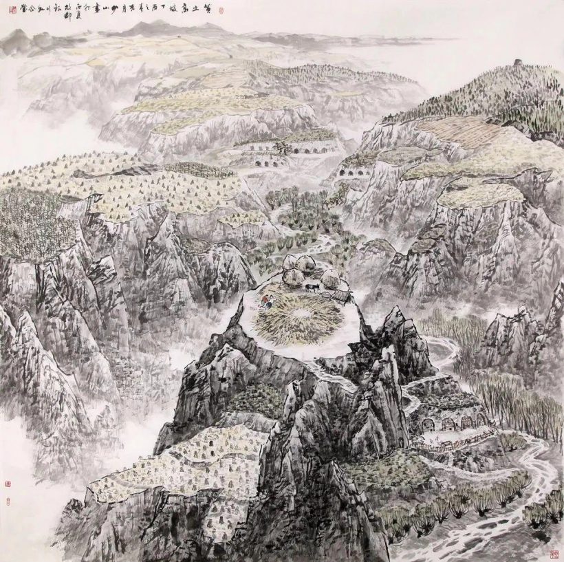 张少山先生国画作品赏读-当与山水共知音插图8