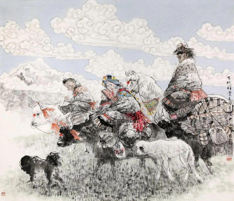 张少山先生国画作品赏读-当与山水共知音插图10