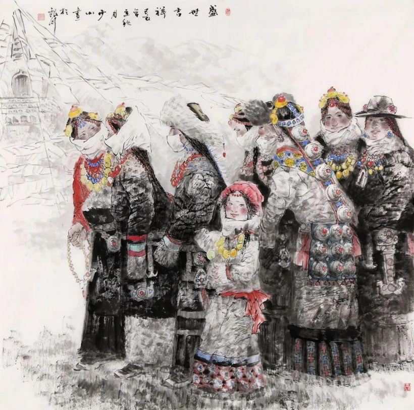 张少山先生国画作品赏读-当与山水共知音插图9