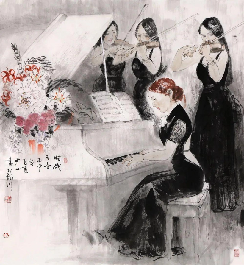 张少山先生国画作品赏读-当与山水共知音插图11