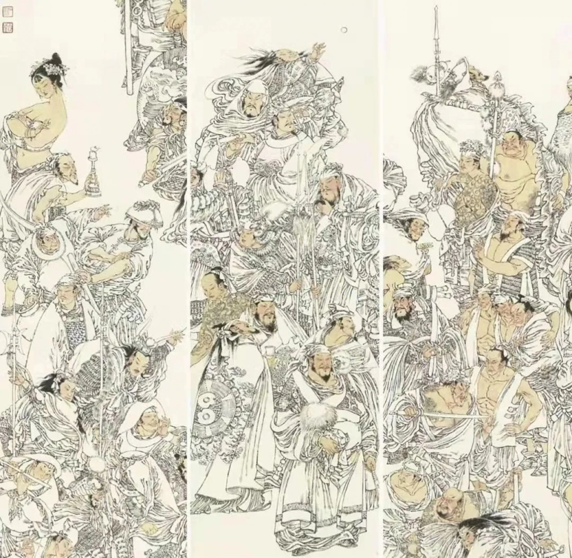 周一新水墨人物画-挥毫洒墨，洞悉国画魅力插图1