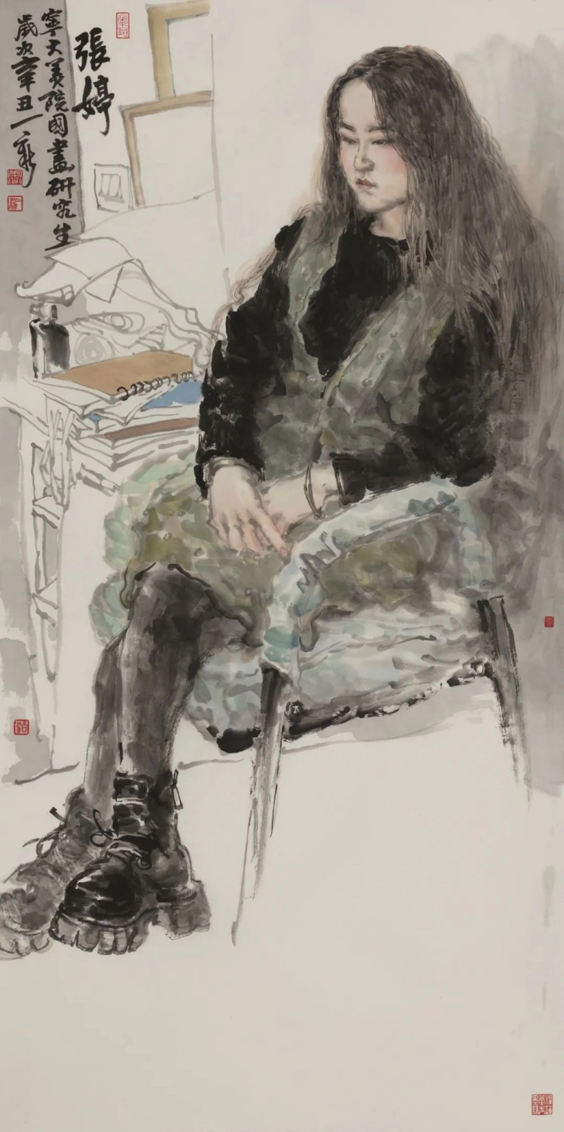 周一新水墨人物画-挥毫洒墨，洞悉国画魅力插图4