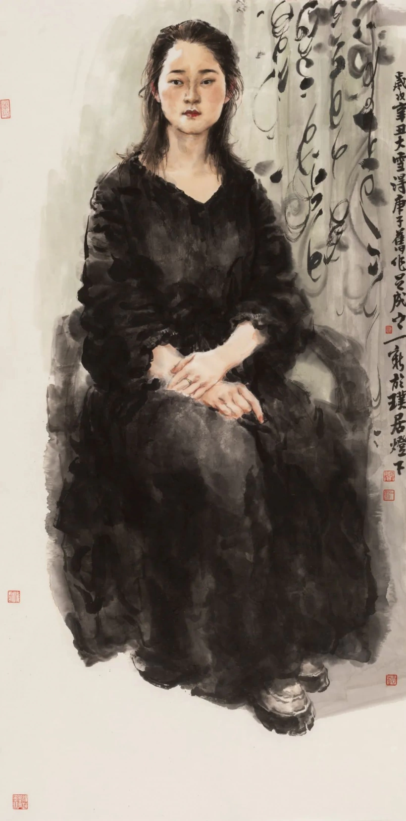 周一新水墨人物画-挥毫洒墨，洞悉国画魅力插图6