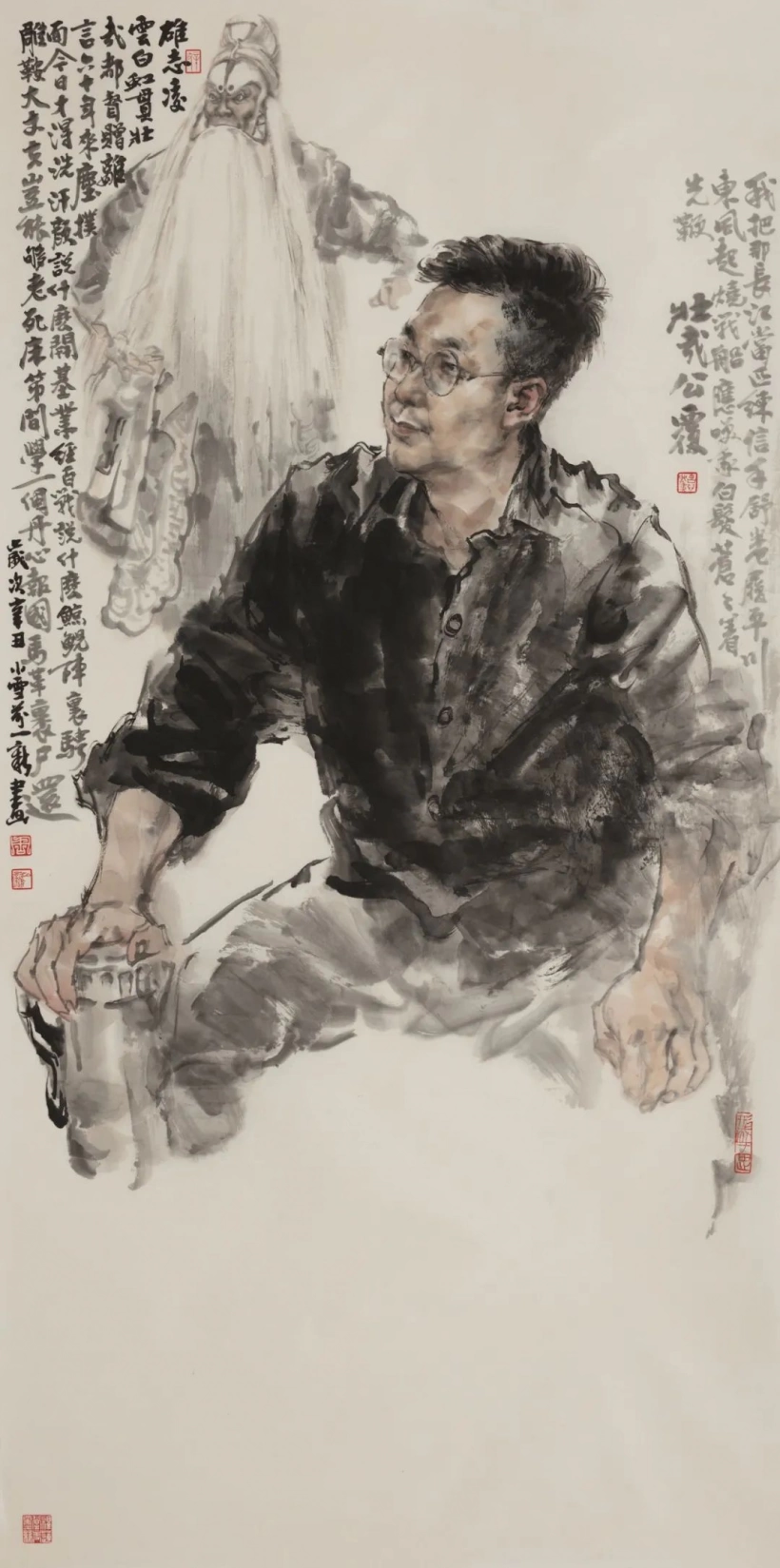 周一新水墨人物画-挥毫洒墨，洞悉国画魅力插图7