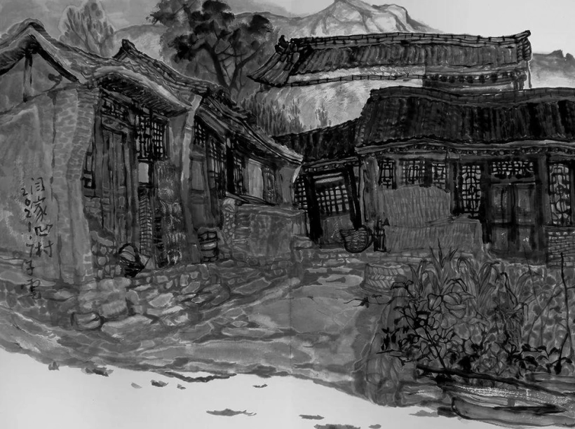 周鹤龄水墨山水画欣赏-丹青追梦 水墨本色插图2