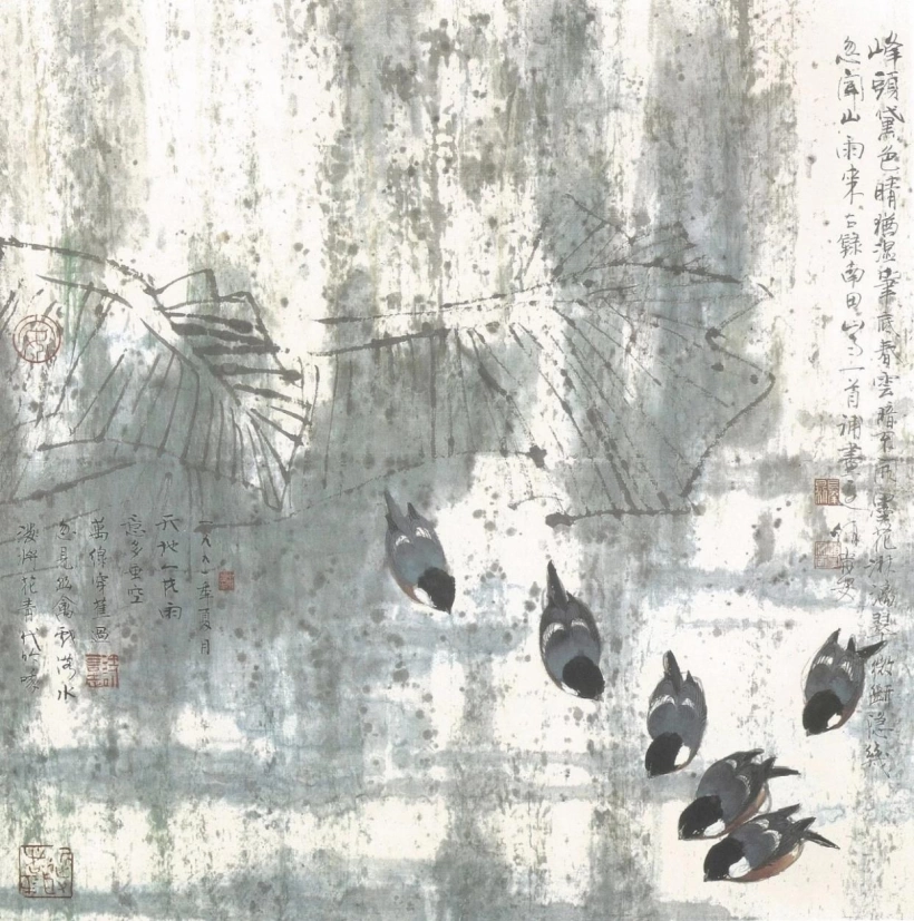 赵宁安国画艺术欣赏-草木得生趣 鸟雀蕴天机插图7