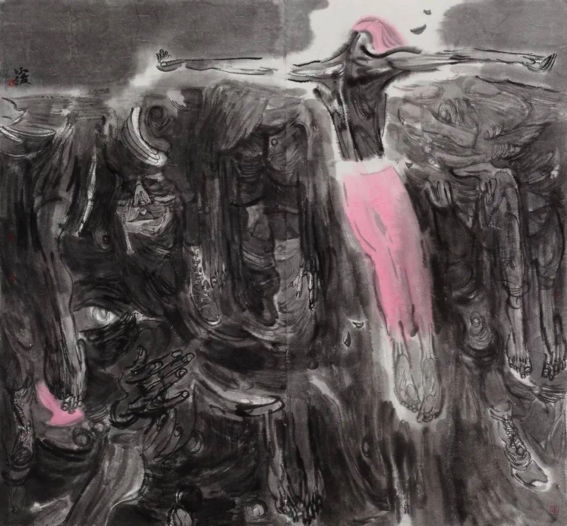 张江舟水墨人物画-丹青追梦 水墨本色插图9