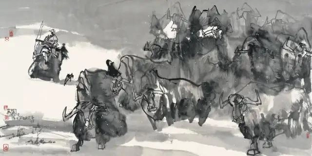 陆天宁国画艺术欣赏-八载西藏情，高原山水魂插图11