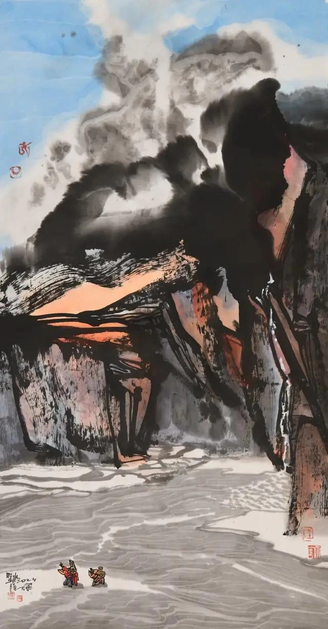 陆天宁国画艺术欣赏-八载西藏情，高原山水魂插图12