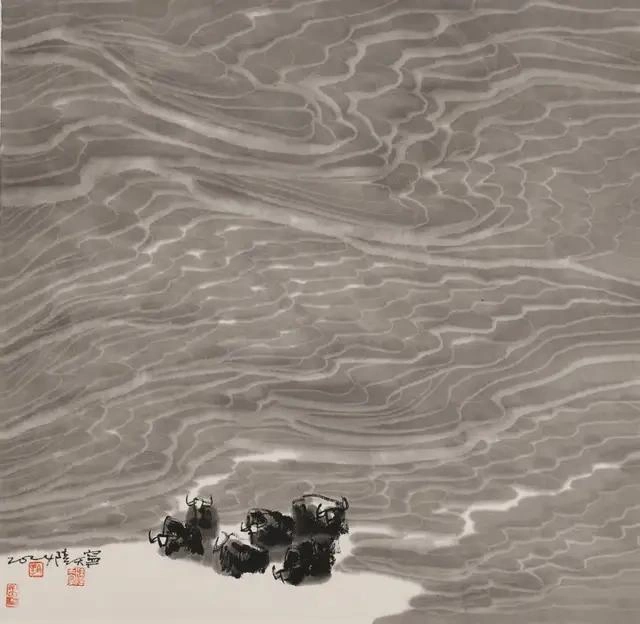 陆天宁国画艺术欣赏-八载西藏情，高原山水魂插图13