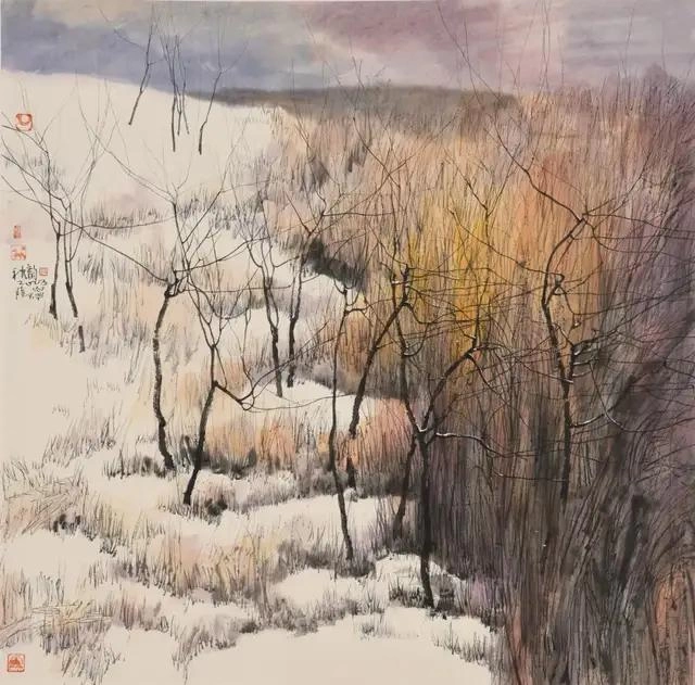 陆天宁国画艺术欣赏-八载西藏情，高原山水魂插图15