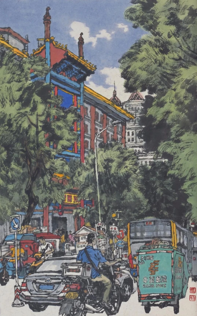 张建豹少数民族人物画作欣赏插图3