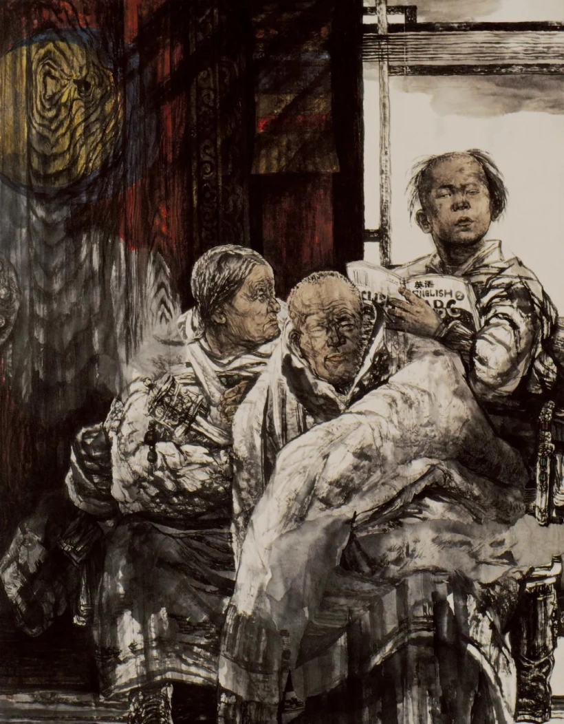 张建豹少数民族人物画作欣赏插图4