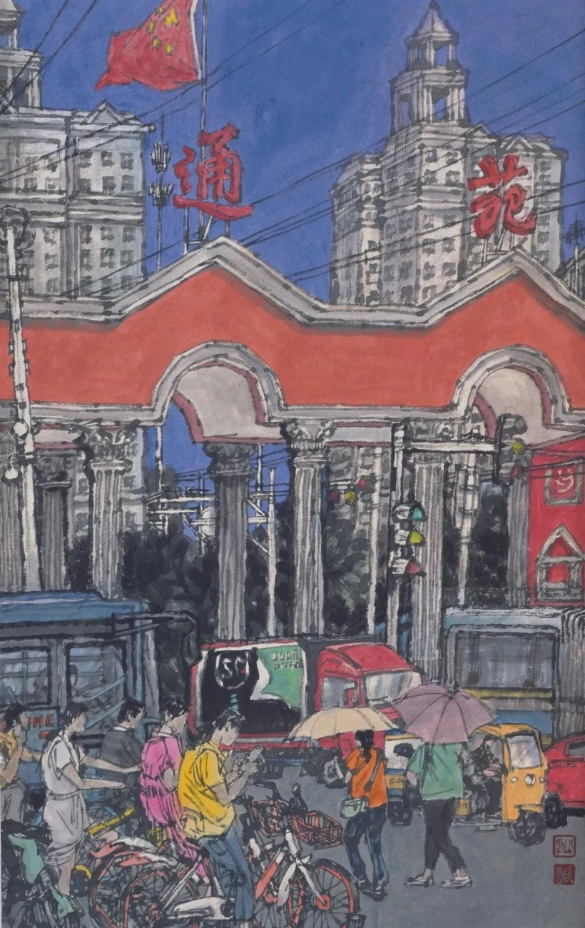 张建豹少数民族人物画作欣赏插图5