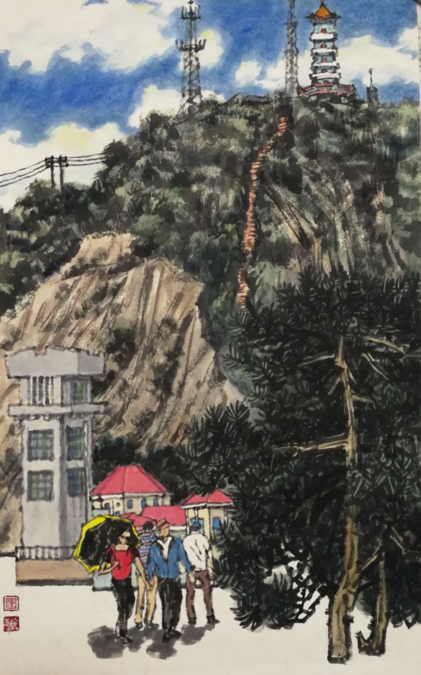 张建豹少数民族人物画作欣赏插图7