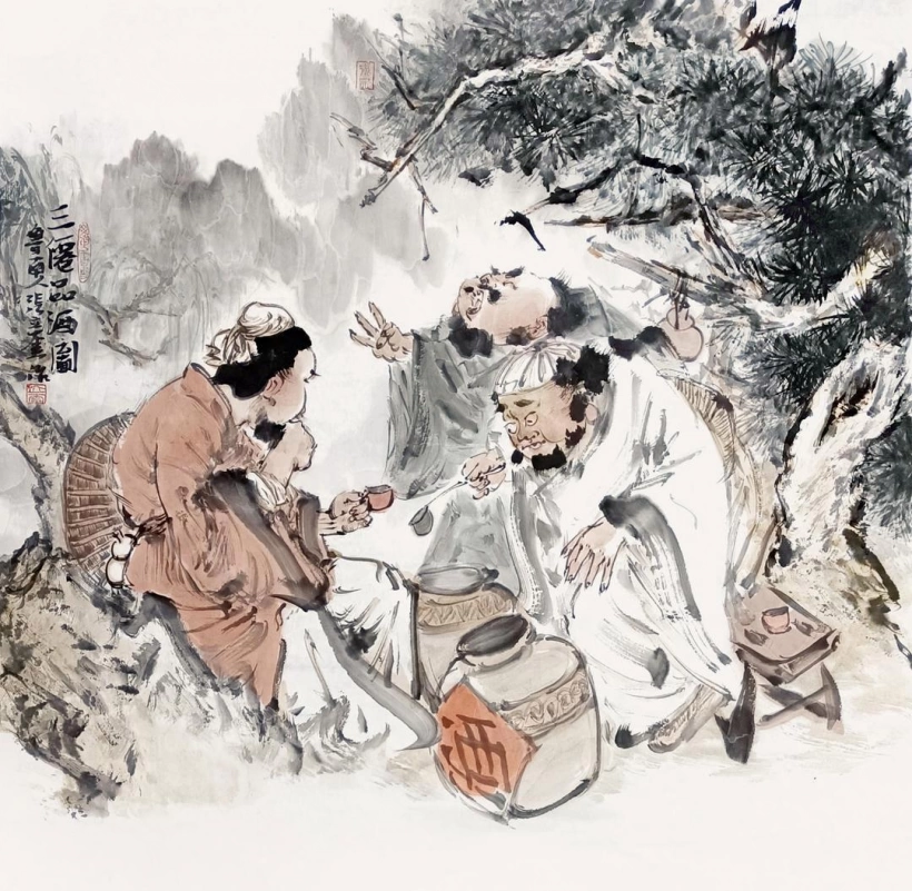 张立奎古意人物画欣赏插图6