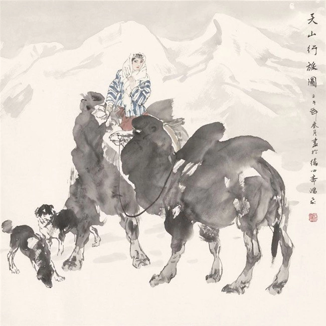 张鸿飞人物画作品