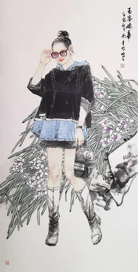 尚奎元工笔人物画艺术作品欣赏定制插图4