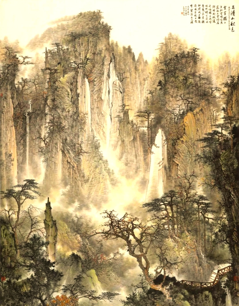 周逢俊的山水画：磅礴大气，震撼人心插图4