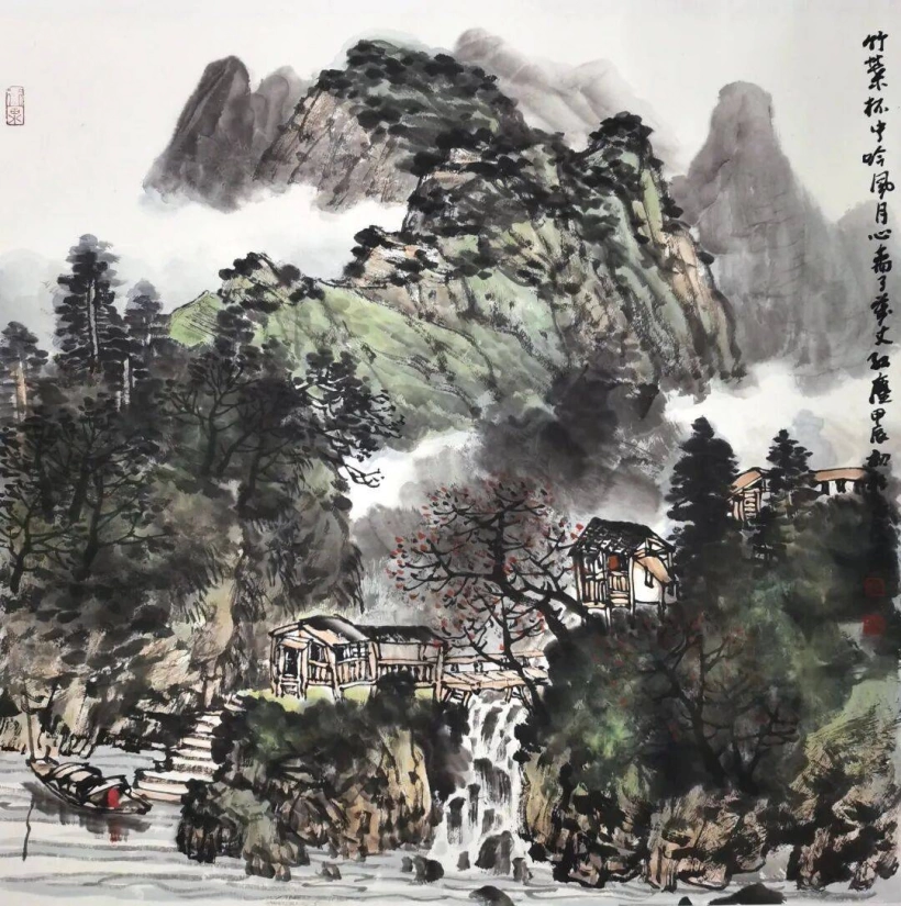 于永茂山水画艺术-诗之形 梦之象插图2