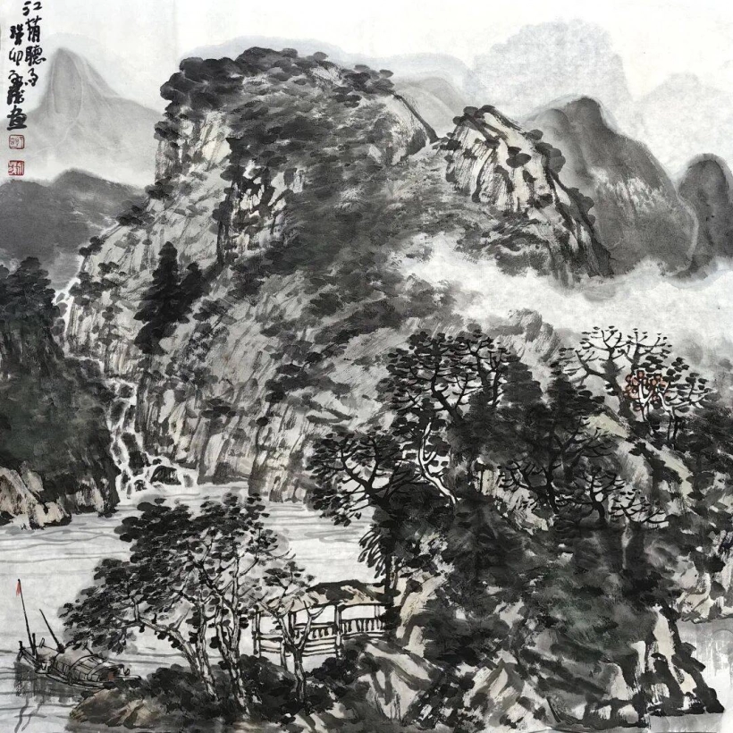 于永茂山水画艺术-诗之形 梦之象插图4