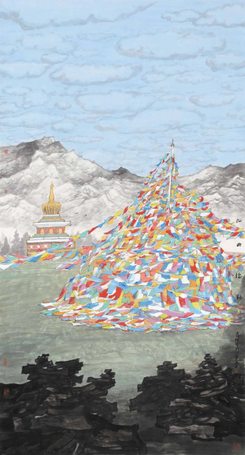 赵青仲山水画艺术作品欣赏-意在画外插图5