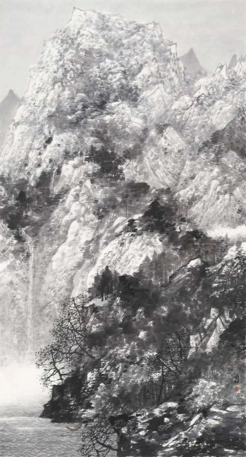 赵青仲山水画艺术作品欣赏-意在画外插图6