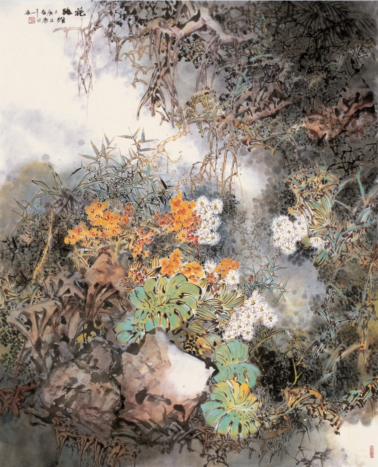 赵占东国画-传统笔墨和色彩的融合，把中国花鸟画的唯美推向极致插图5
