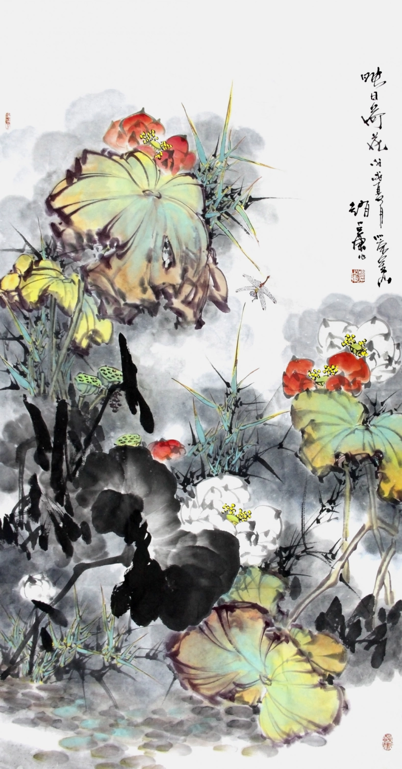 赵占东国画-传统笔墨和色彩的融合，把中国花鸟画的唯美推向极致插图7