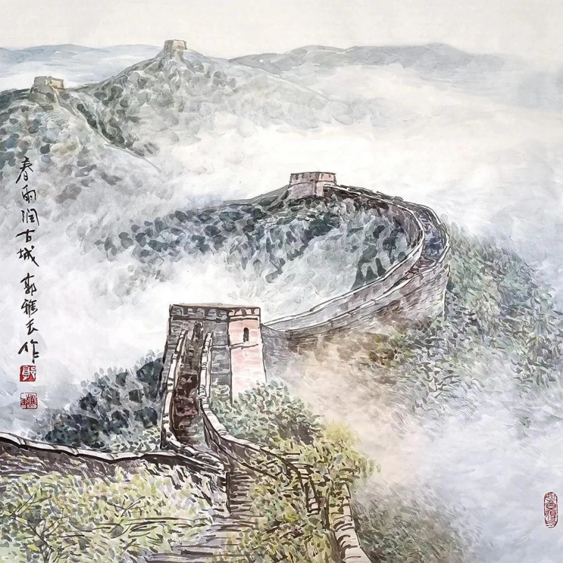 郭雅玉长城山水画艺术作品欣赏插图2
