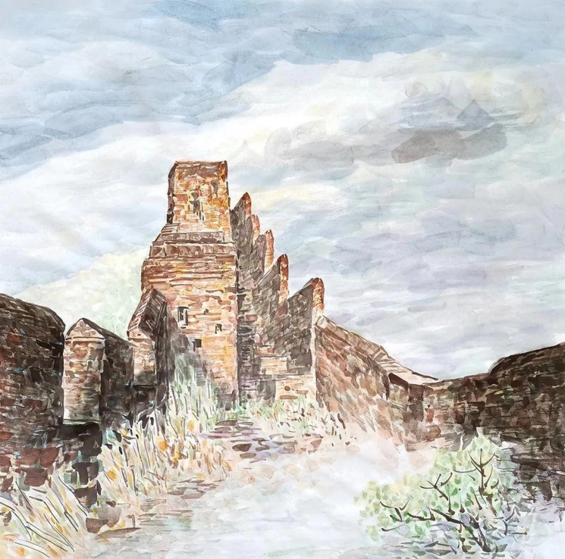 郭雅玉长城山水画艺术作品欣赏插图1