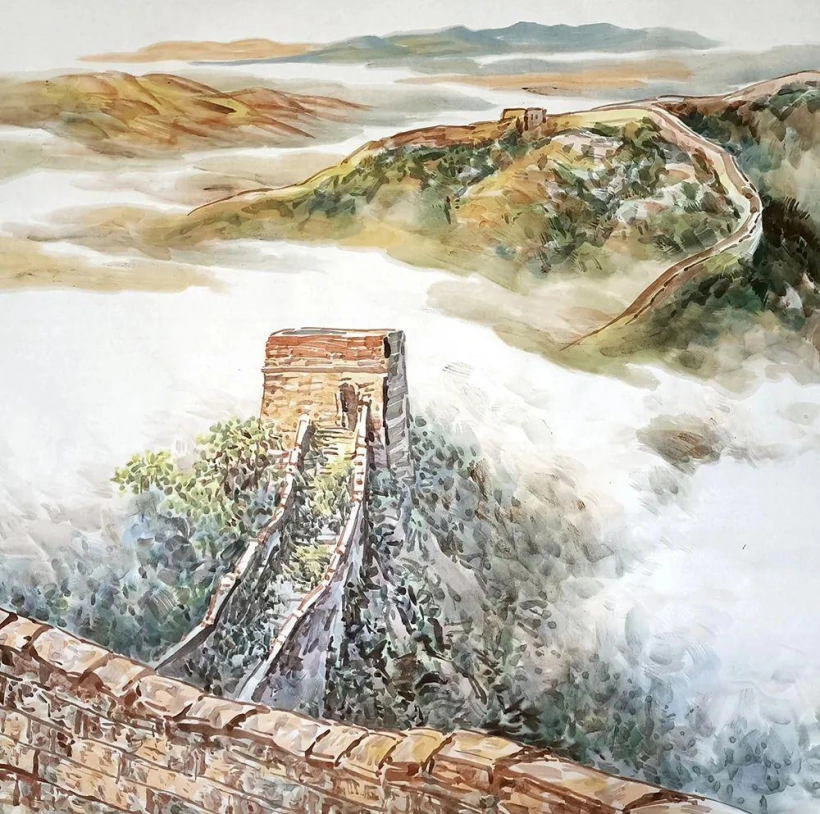 郭雅玉长城山水画艺术作品欣赏插图5