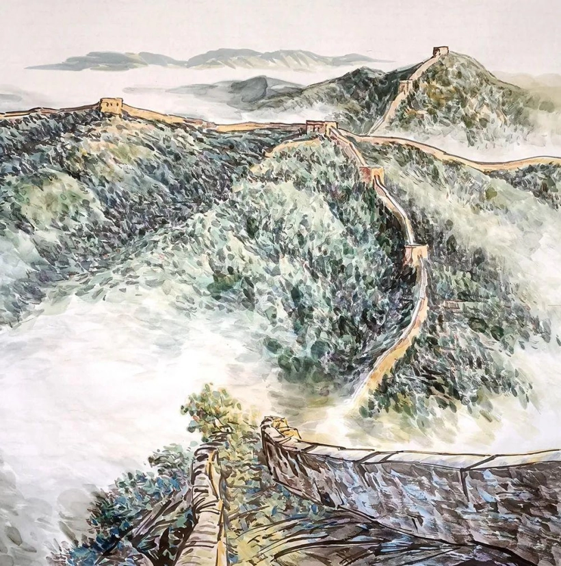 郭雅玉长城山水画艺术作品欣赏插图6