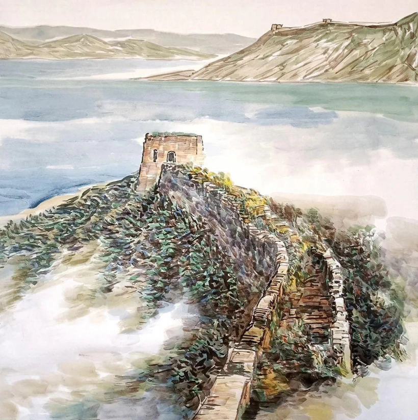 郭雅玉长城山水画艺术作品欣赏插图7