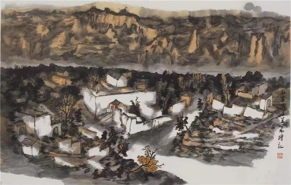谢永增国画山水画作品欣赏插图5