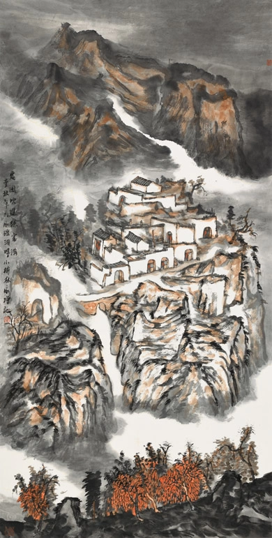 谢永增国画山水画作品欣赏插图1