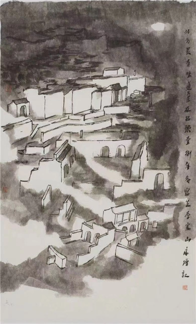 谢永增国画山水画作品欣赏插图3