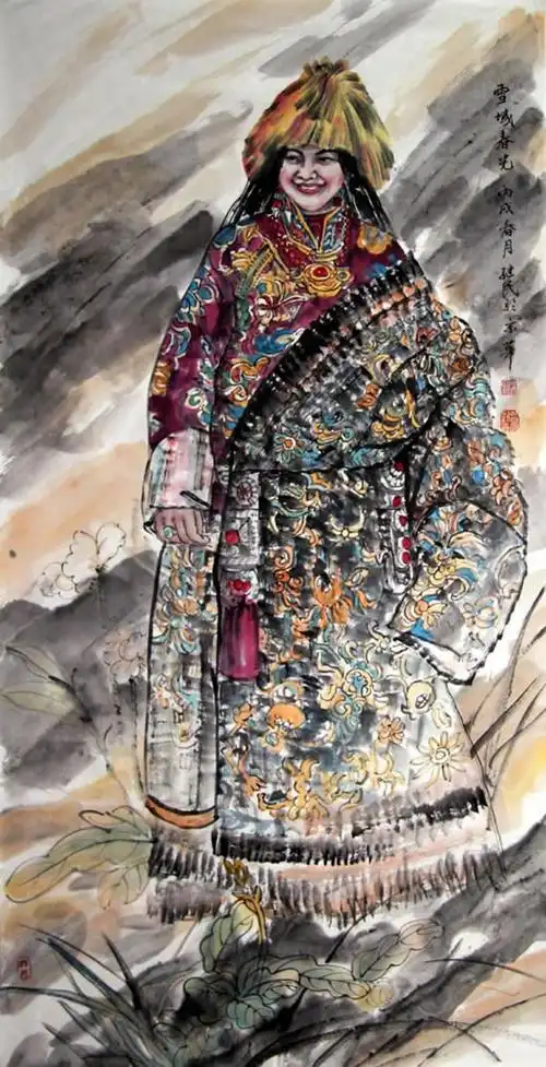 任继民雪域人物画作品艺术大观插图1