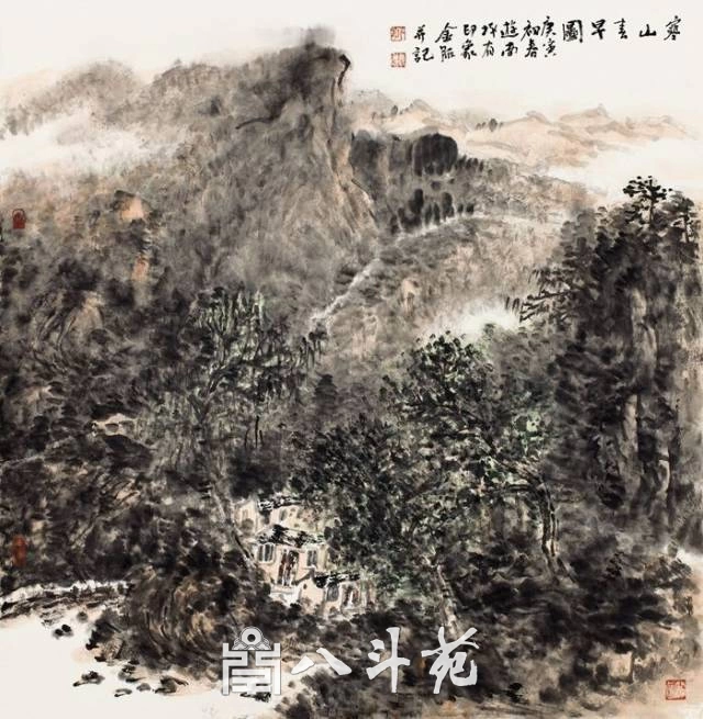 郭金服山书画国画艺术作品欣赏插图5